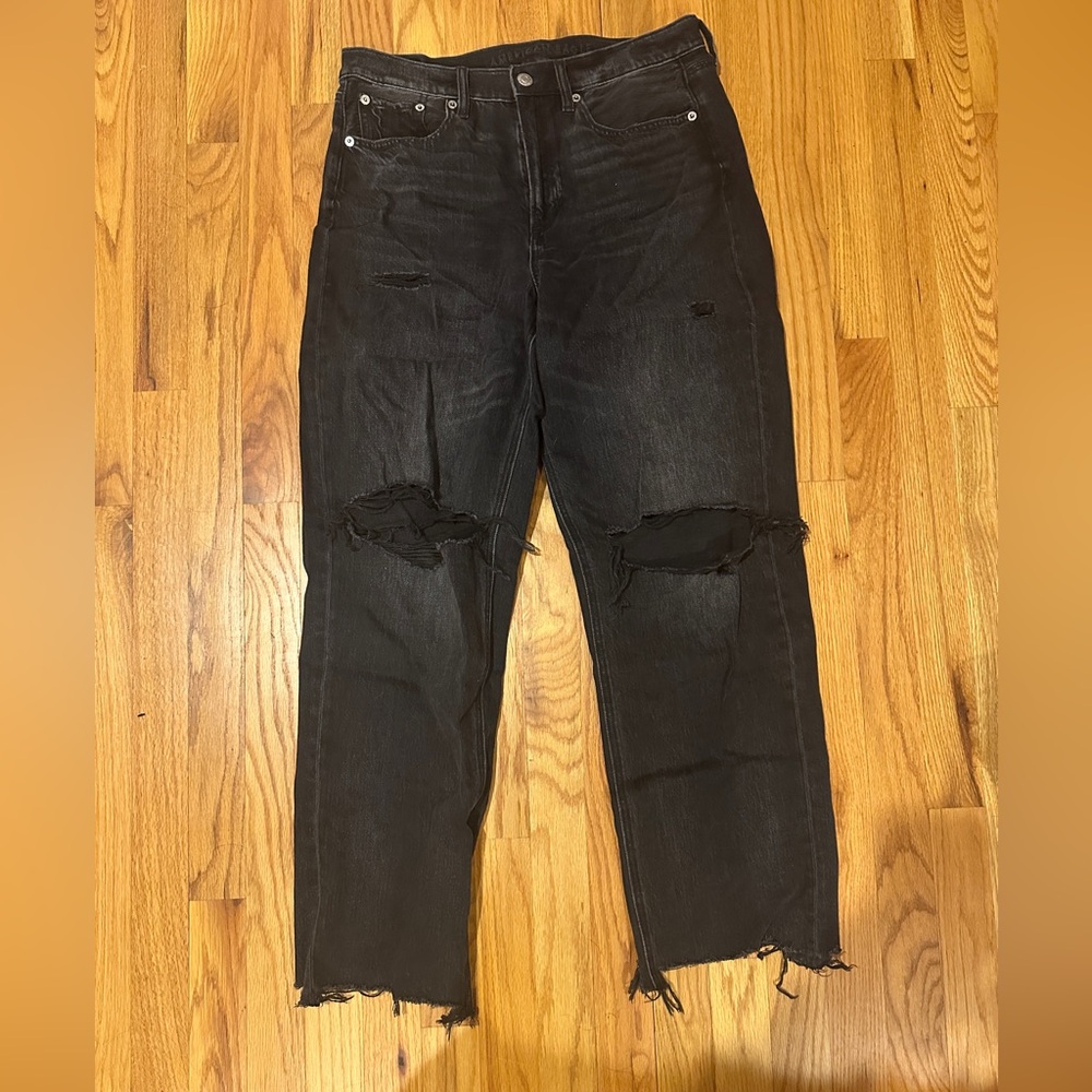 American Eagle High Waist Straight Leg Jeans